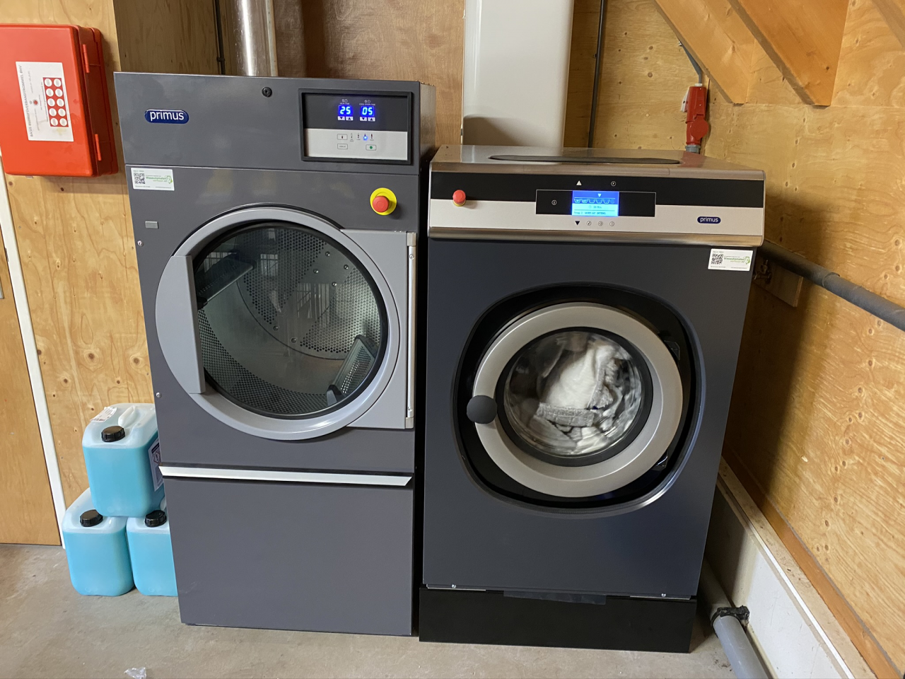 preventief onderhoud aan de wasmachines